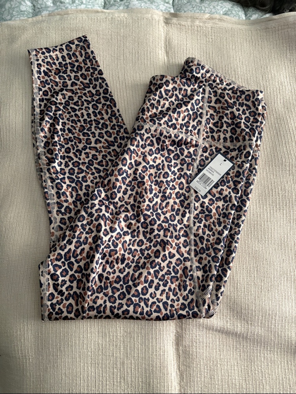 Crown and Ivy Womens Leopard Print Leggings - Brown/Black